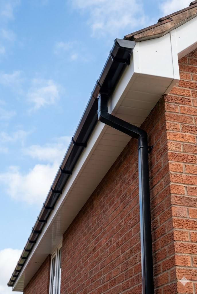 brand new gutters replaced