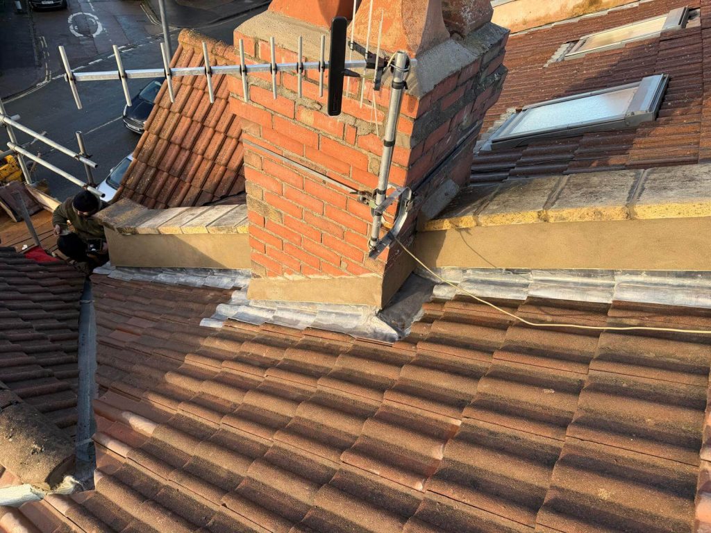 chimney leak flashing repair