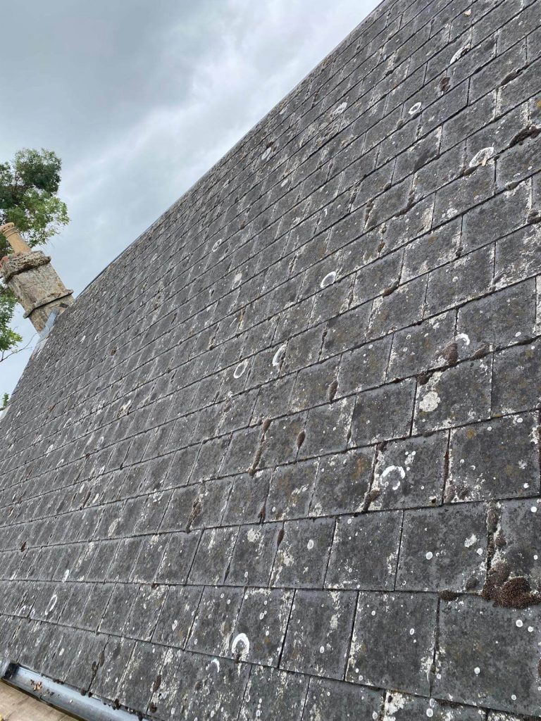 old slate roof