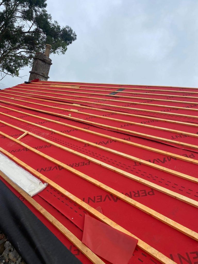 waterproof underlay on roof