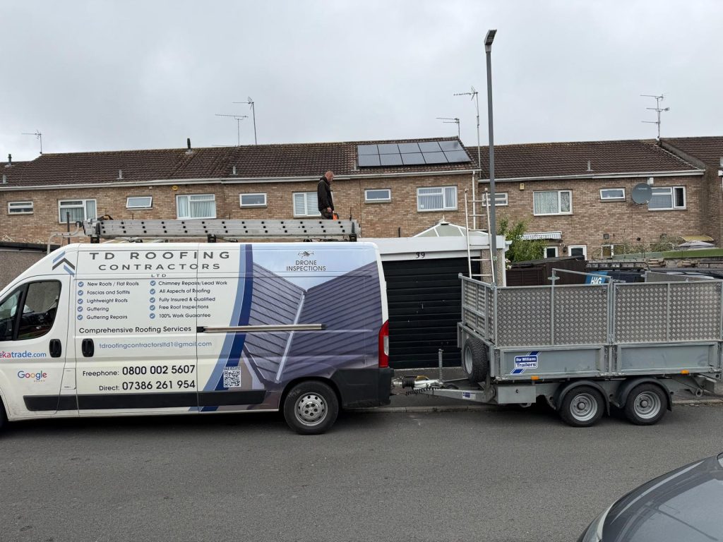 td roofing van and trailer